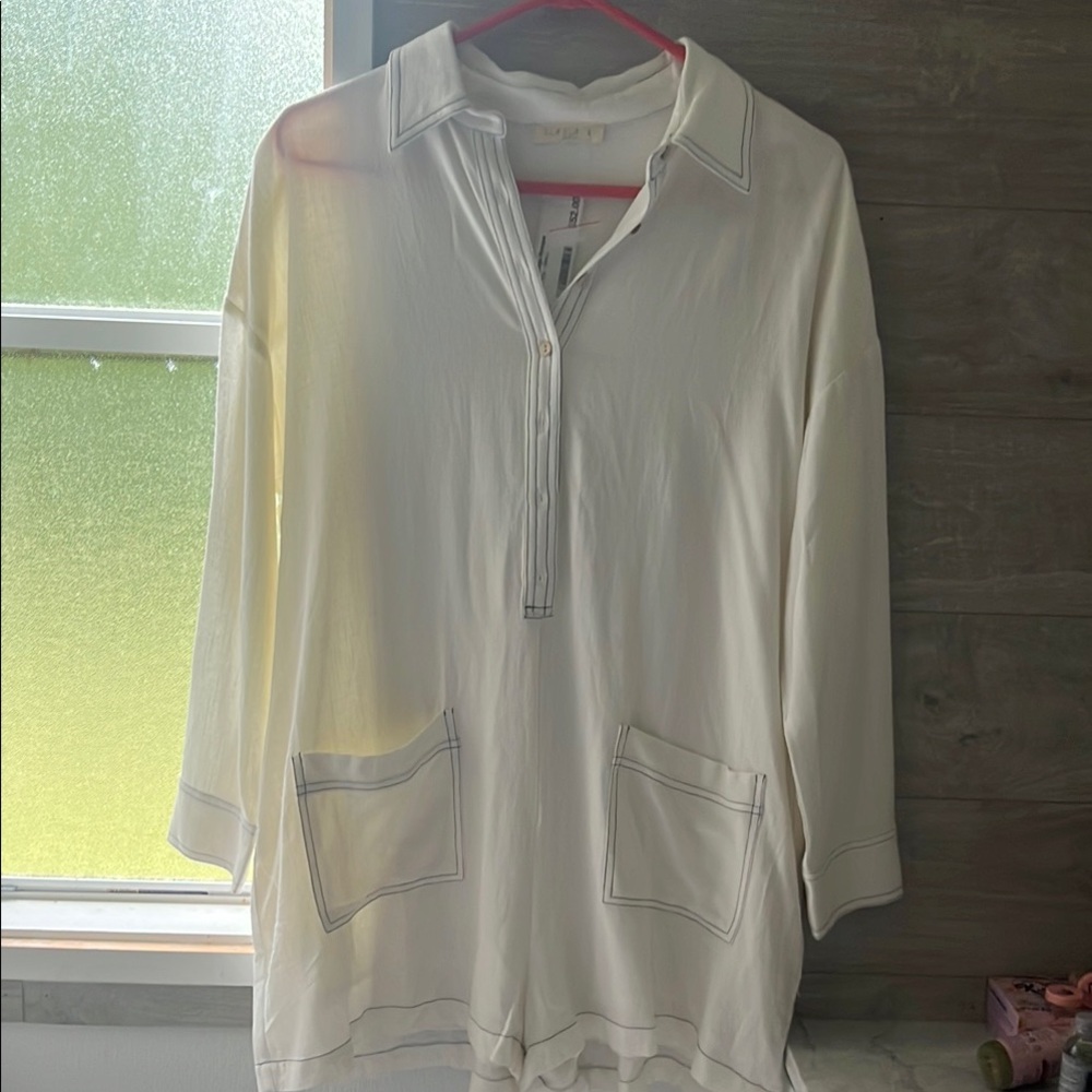ILLA ILLA White Tunic with Pockets